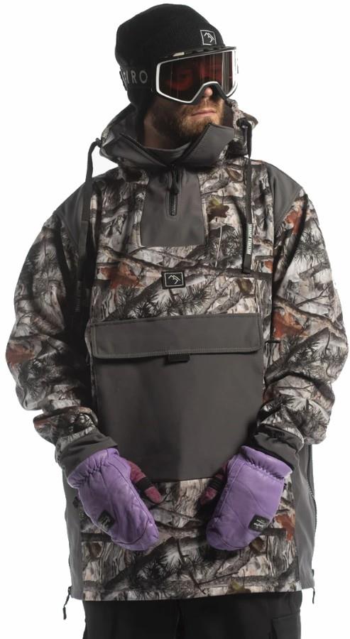 Brethren Apparel Softshell Ski/Snowboard Anorak, L Forest Camo