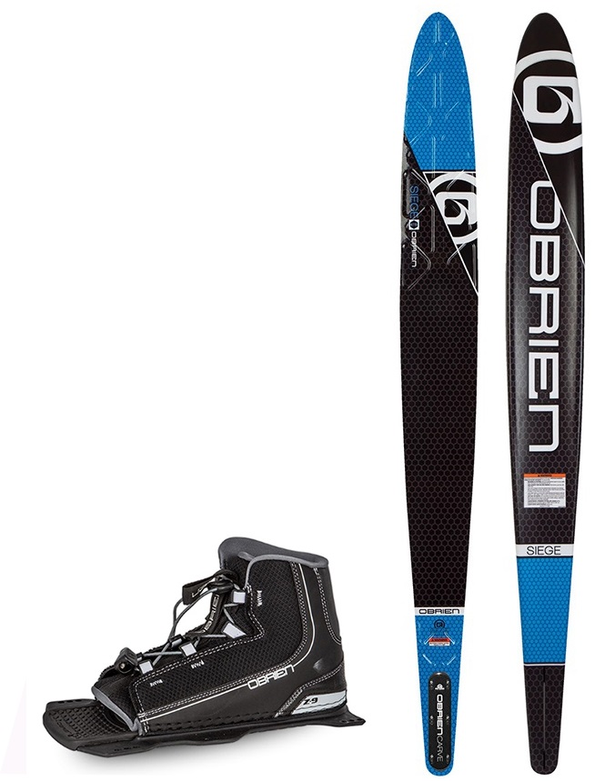 O'Brien Siege Slalom Water Ski+Binding Package, 67.5" Z9 Blue 2021