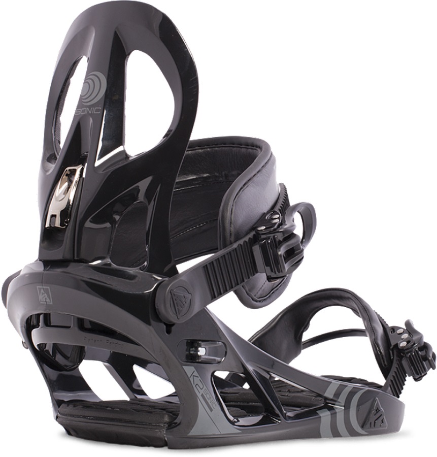 K2 Sonic Snowboard Bindings, XL, Black, 2015
