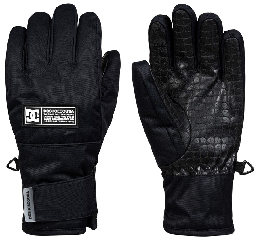 DC Franchise Youth Ski/Snowboard Gloves, M Black