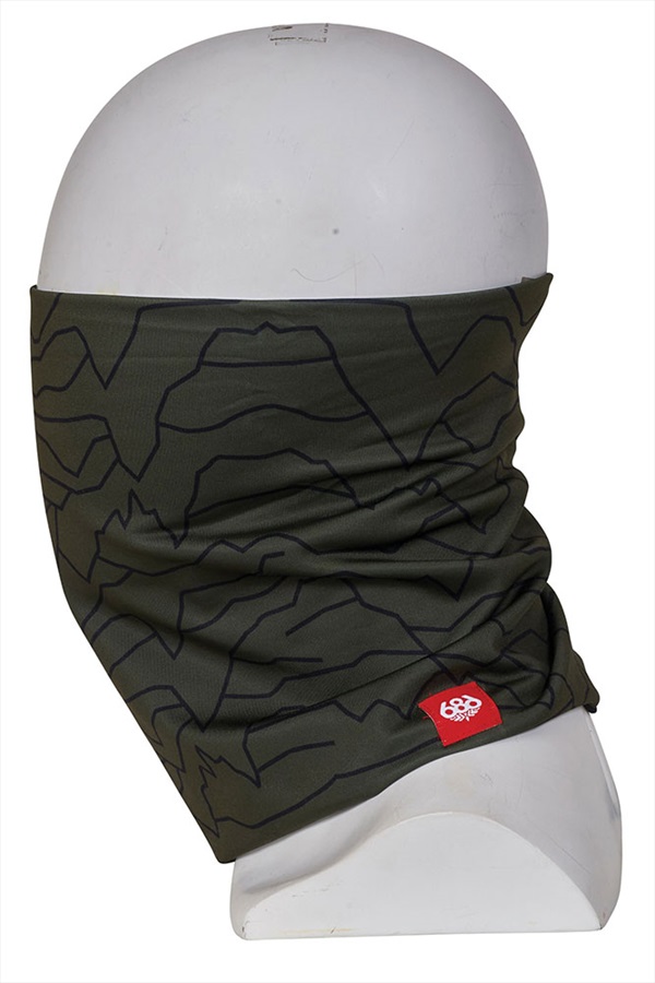 686 Roller Face Gaiter Ski/Snowboard Neckwarmer Surplus Green Unbound