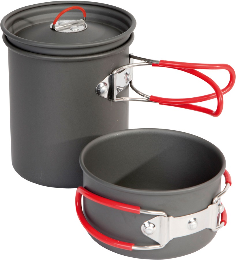 BoCamp Explorer Cookware Set Lightweight Backpacking Pots, 2 Pieces