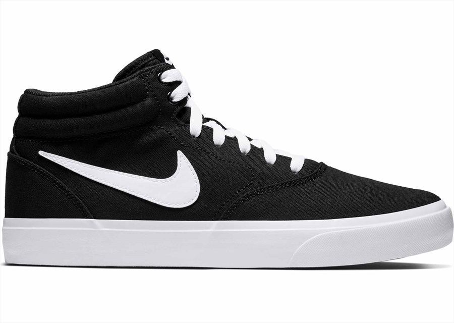 Nike SB Charge Mid Trainers Skate Shoes UK 7.5 Black/White
