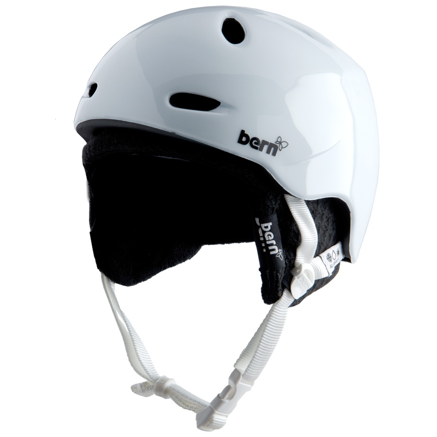 Bern Berkeley Zip Mold Women's Snowboard Helmet, XS, White/Black