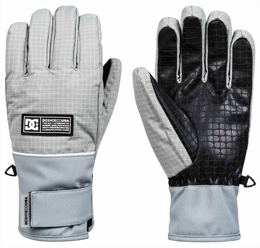 DC Franchise SE Ski/Snowboard Gloves, XL Neutral Grey