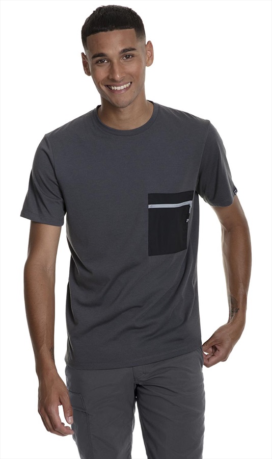 Berghaus Drakestone Pocket Short Sleeve T-Shirt, M Grey/Black