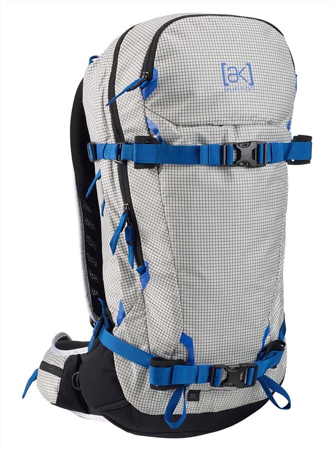 Burton [ak] Incline Snowboard Backpack, 20L Stout White Coat Ripstop