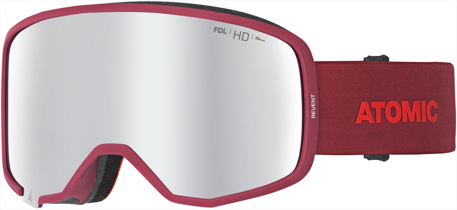 Atomic Revent HD Silver HD Snowboard/Ski Goggles, L Red