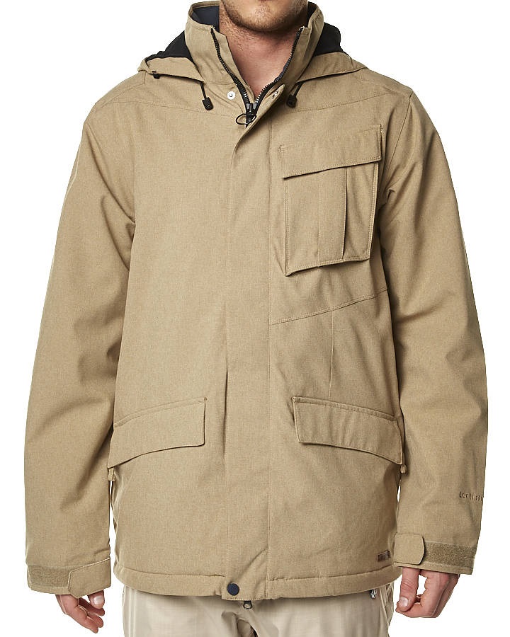khaki snow jacket