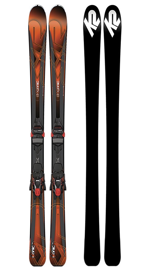 K2 IKonic 80 Skis 170cm Black/Orange Marker M3 12TCX 2017