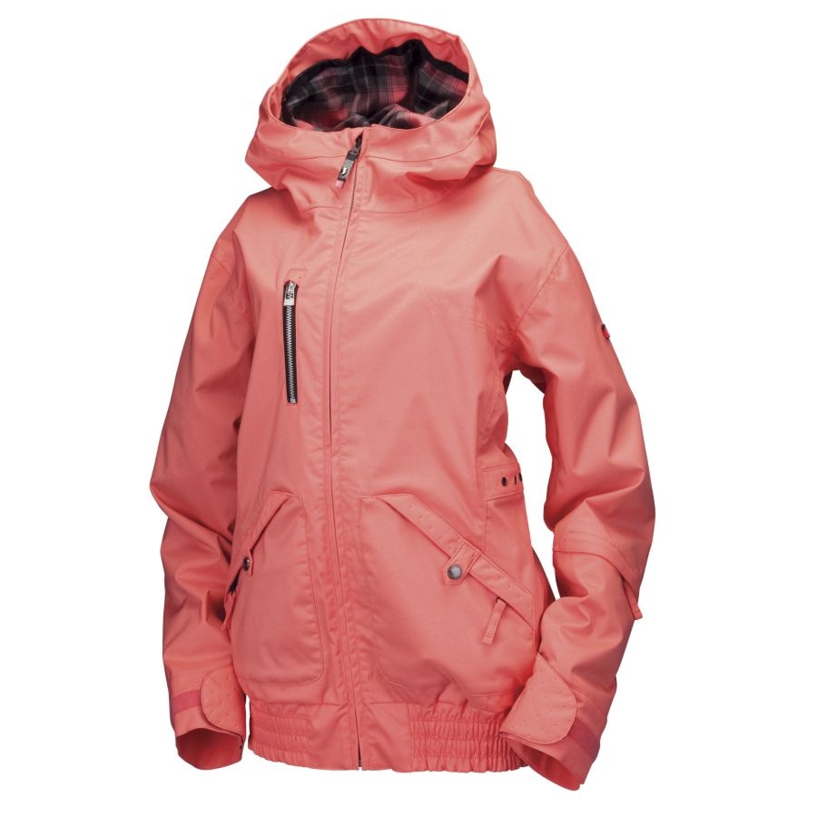 Perfervid Eight very much Ride Magnolia Insulated Women's Snowboard Jacket, L, Coral