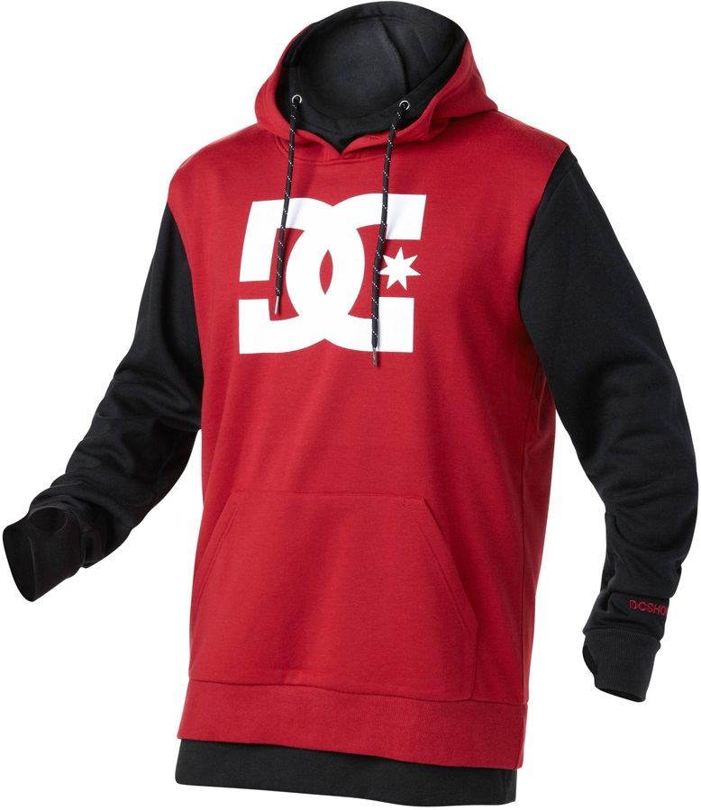 DC Dryden 15 Technical Ski/Snowboard Hoodie, XS, Rio Red