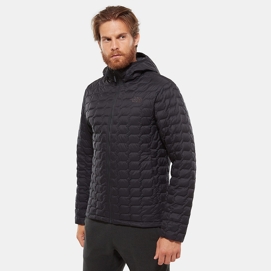 the north face black thermoball hooded jacket