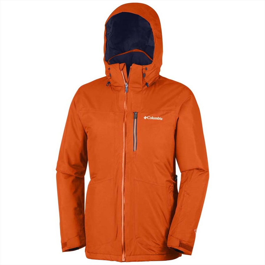 columbia orange ski jacket