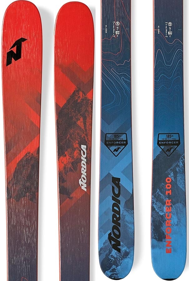 Nordica Enforcer 100 Skis, 169cm Red/Blue 2020