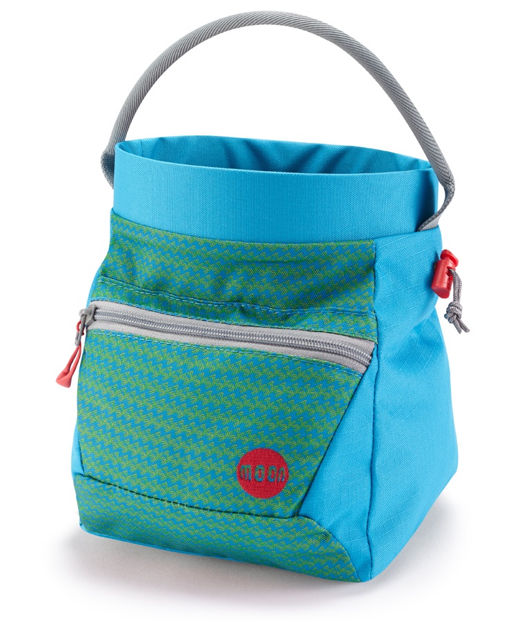 Moon Deluxe Bouldering Bucket Climbing Chalk Bag, Blue/Green S7