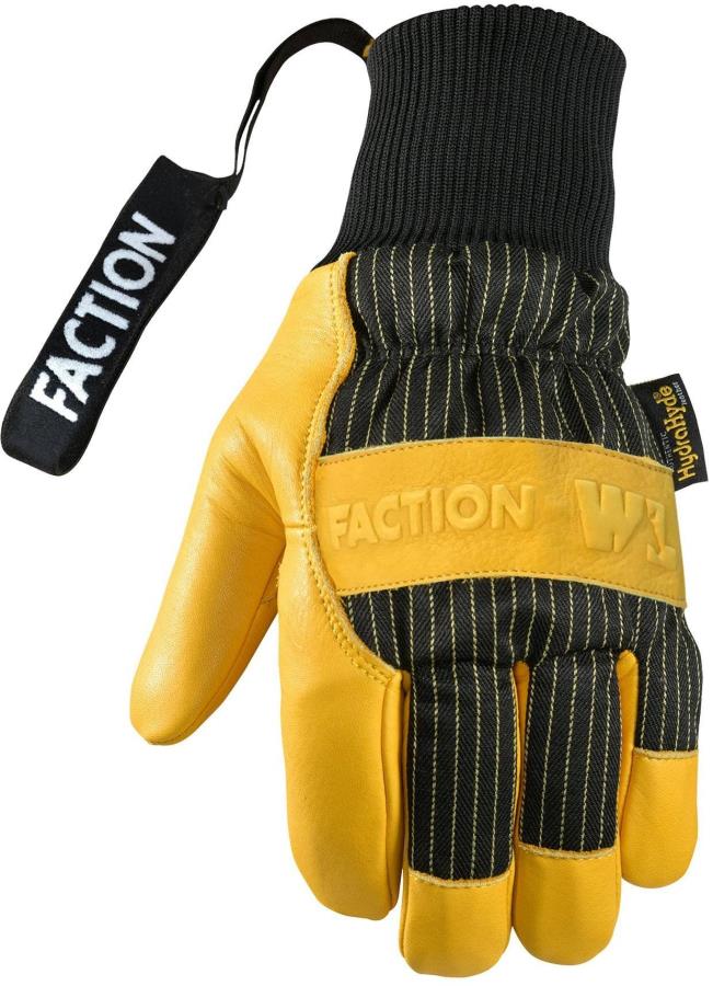 yellow snowboard gloves