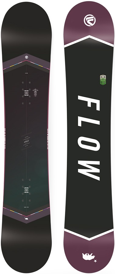 Flow Venus Black Women's Hybrid Camber Snowboard, 151cm 2018