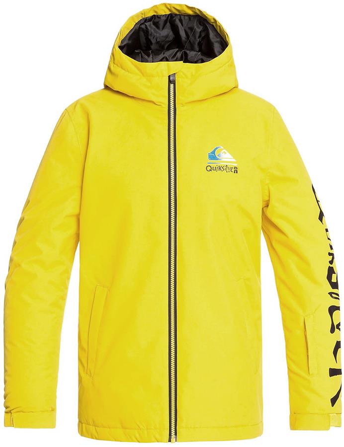 Quiksilver In The Hood Youth Ski/Snowboard Jacket, Age 1112 Sulphur