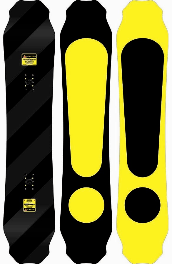 Rome Hammerhead Zero Camber Snowboard, 153cm, 2014