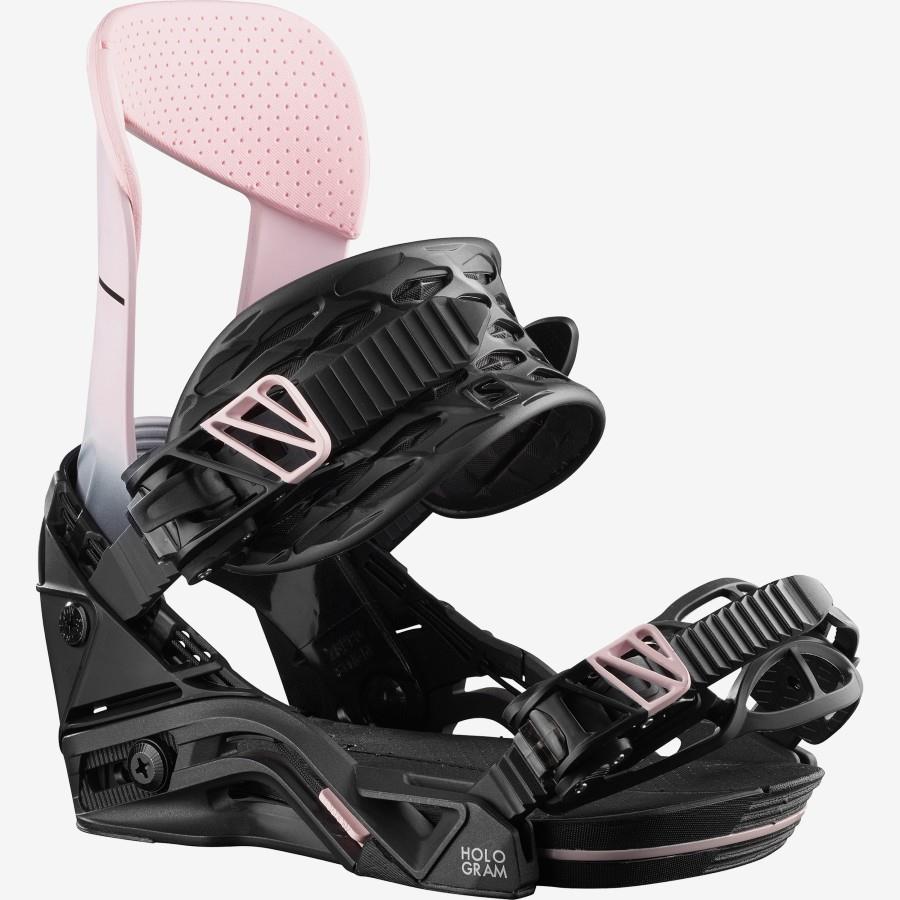 Salomon Hologram Women's Snowboard Binding, M Black/Pink 2020