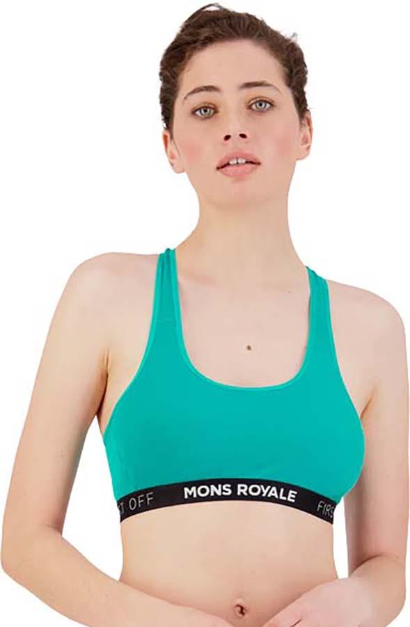 Mons Royale, Sierra Women's Merino Wool Sports Bra, XS Marina