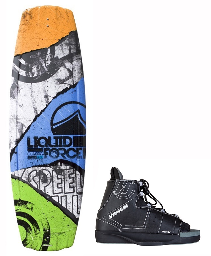 Liquid Force Classic Method Wakeboard Package, 130 UK 14 Orange