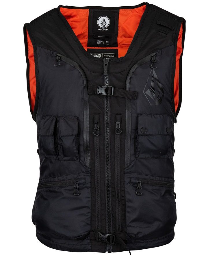 Volcom Adult Unisex Iguchi Slack Ski & Snowboard Vest, S Black