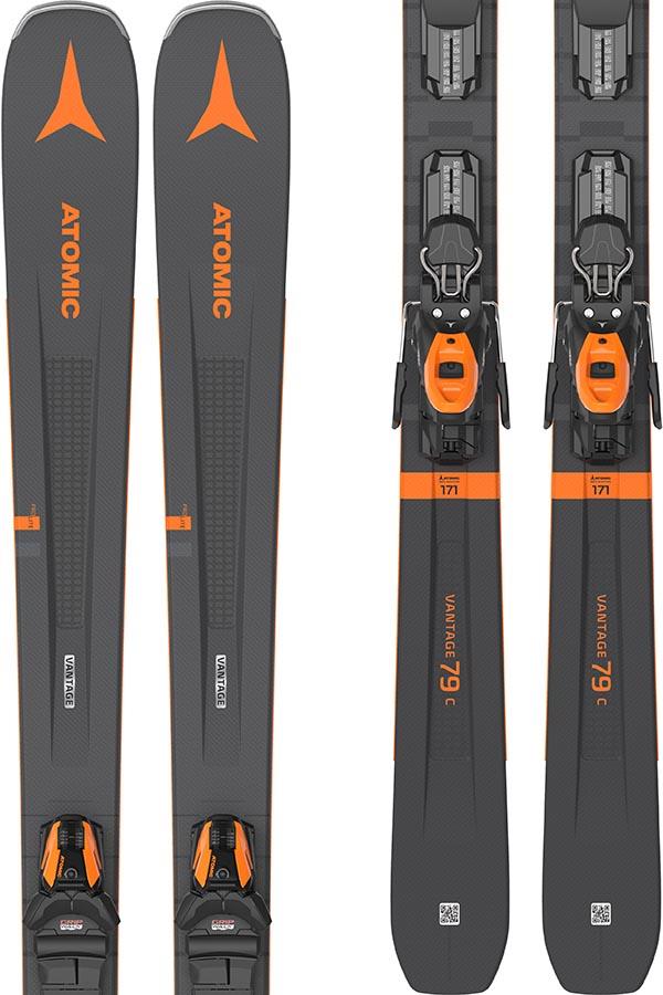 Atomic Vantage 79 C M10 GW Skis, 163cm Grey/Orange 2021
