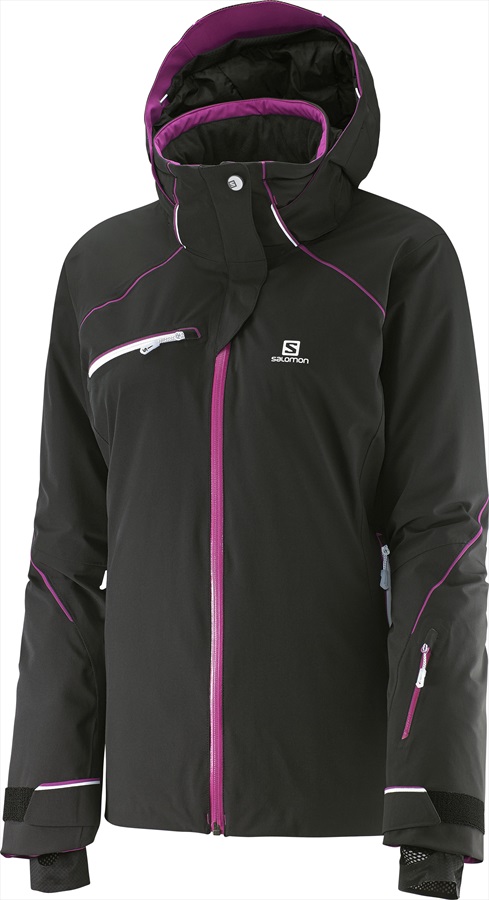 salomon black ski jacket