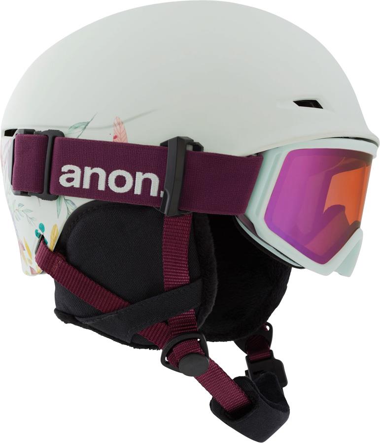 Anon Define Kid's Ski/Snowboard Helmet, S/M Flowers Green