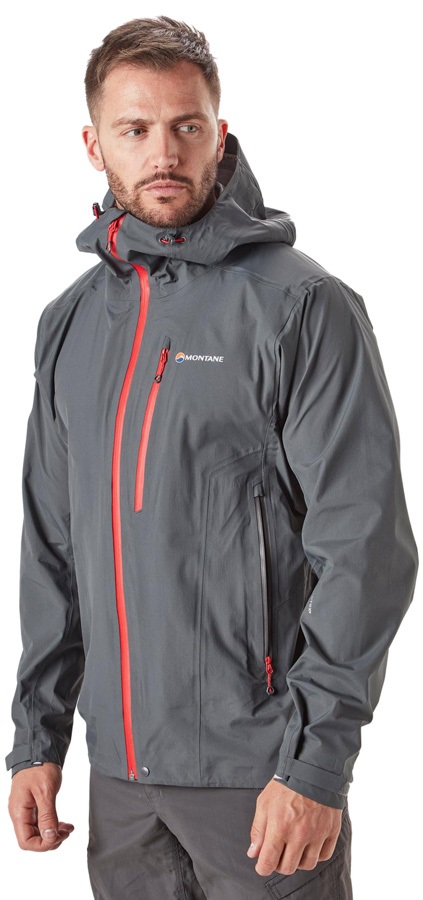 Montane Ultra Tour Trekking Waterproof Pertex Shell Jacket, M Shadow