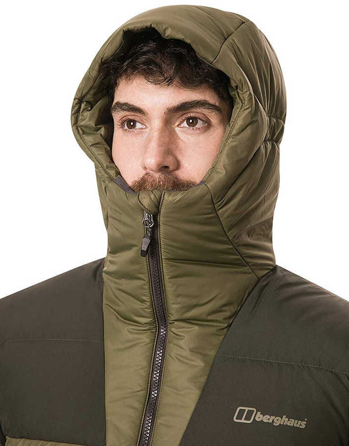 Berghaus Ronnas Reflect Insulated Down Mountain Jacket, XL Green/Peat