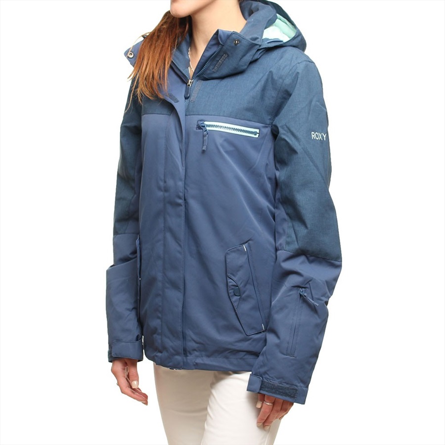 Roxy Jetty Solid Women's Snowboard/Ski Jacket, S, Ensign Blue