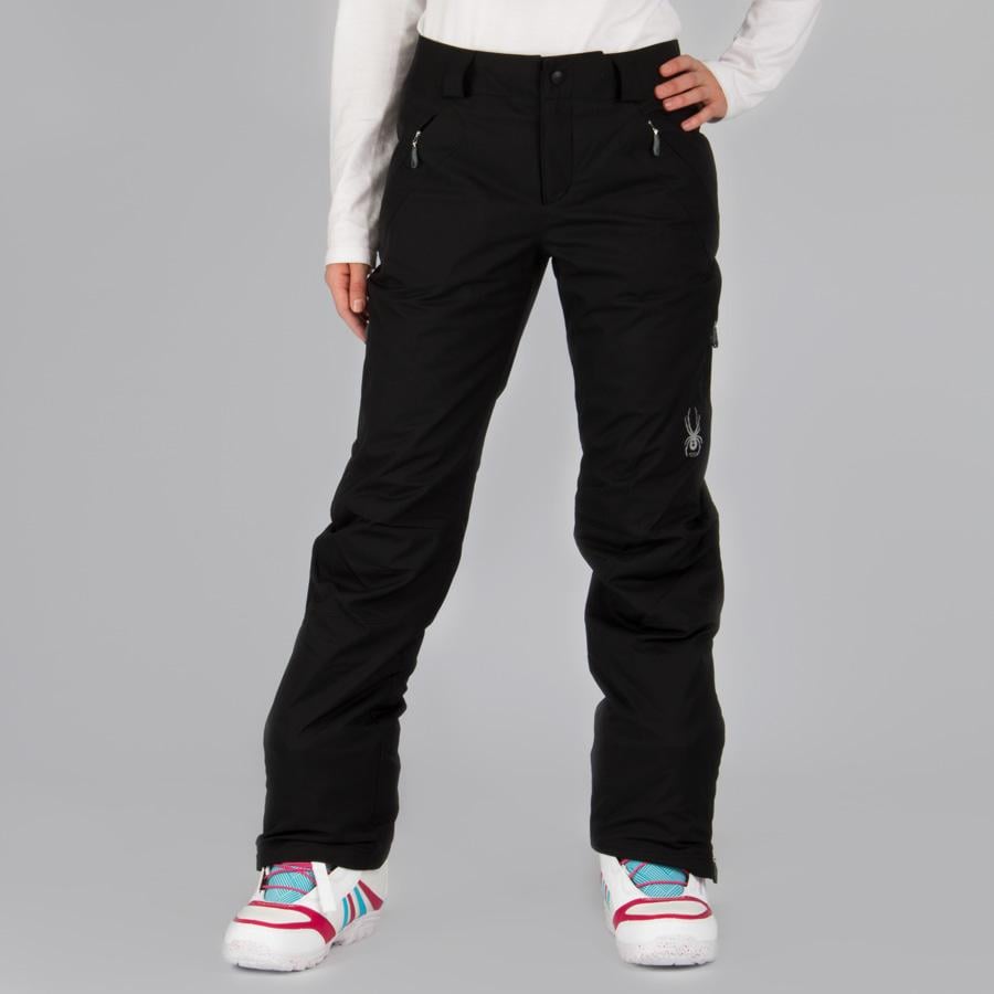 Spyder Thrill Women's Slim Fit Ski Pants, L, Black, Slim