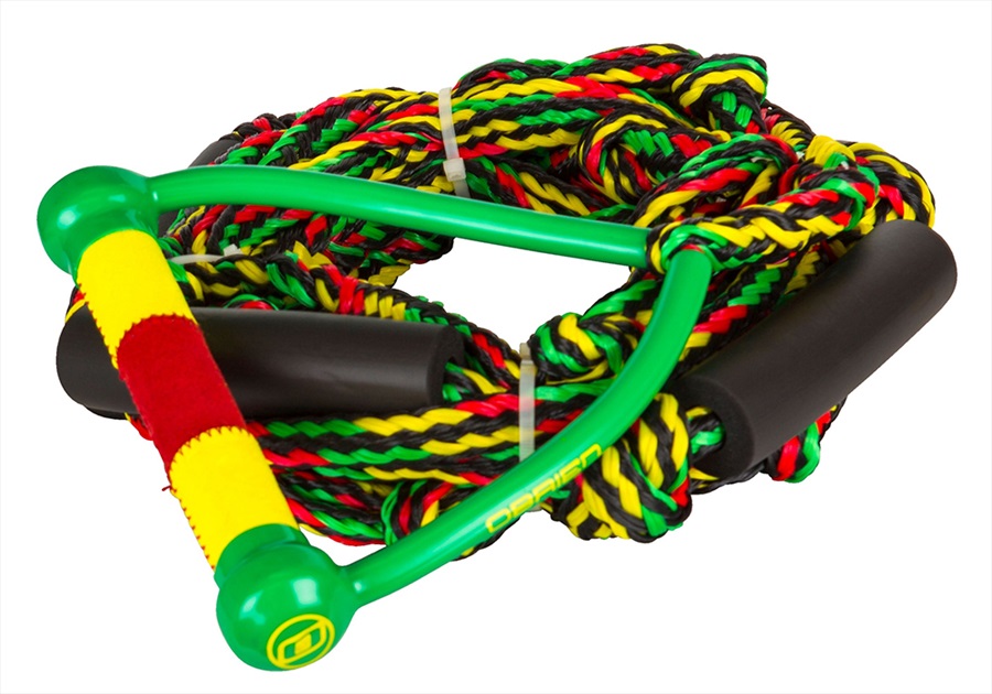 O'Brien 9" Relax Surf Rope Black/Yellow/Red/Green Wakesurf 
