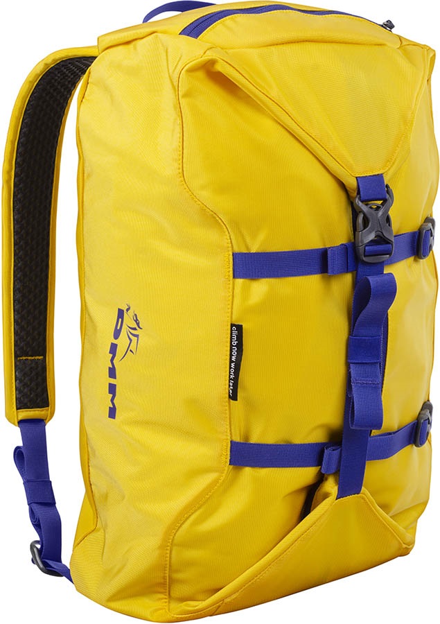 DMM Classic Rope Bag Rock Climbing Gear Backpack, 32L Yellow