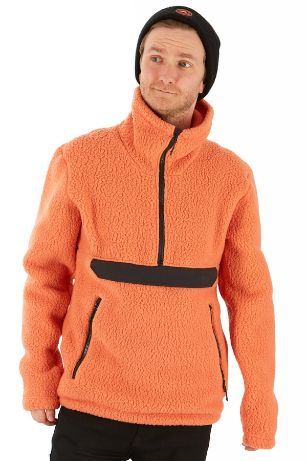 FW Root Pillow Pullover Midlayer Fleece Jacket, L Orange