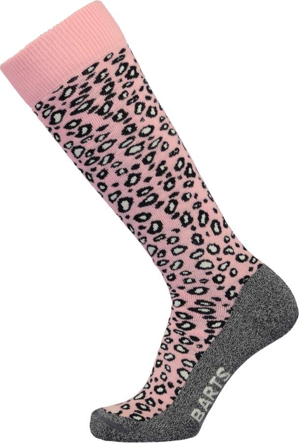 Barts SkiSock Tech Animal Ski/Snowboard Socks, UK 2-5 Pink