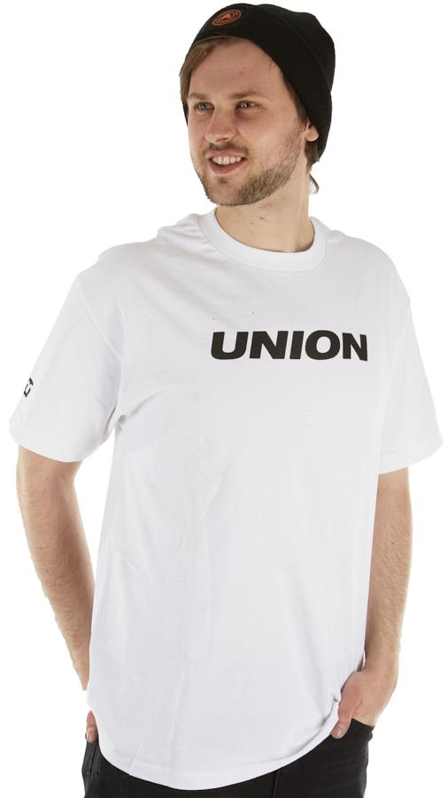 Union Snowboard Binding Co. Short Sleeve Tee Shirt, S White