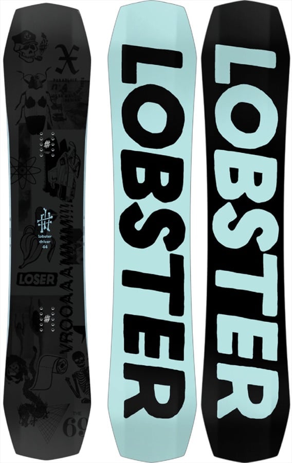 Lobster Driver Hybrid TBT Camber Snowboard, 156cm Wide 2020