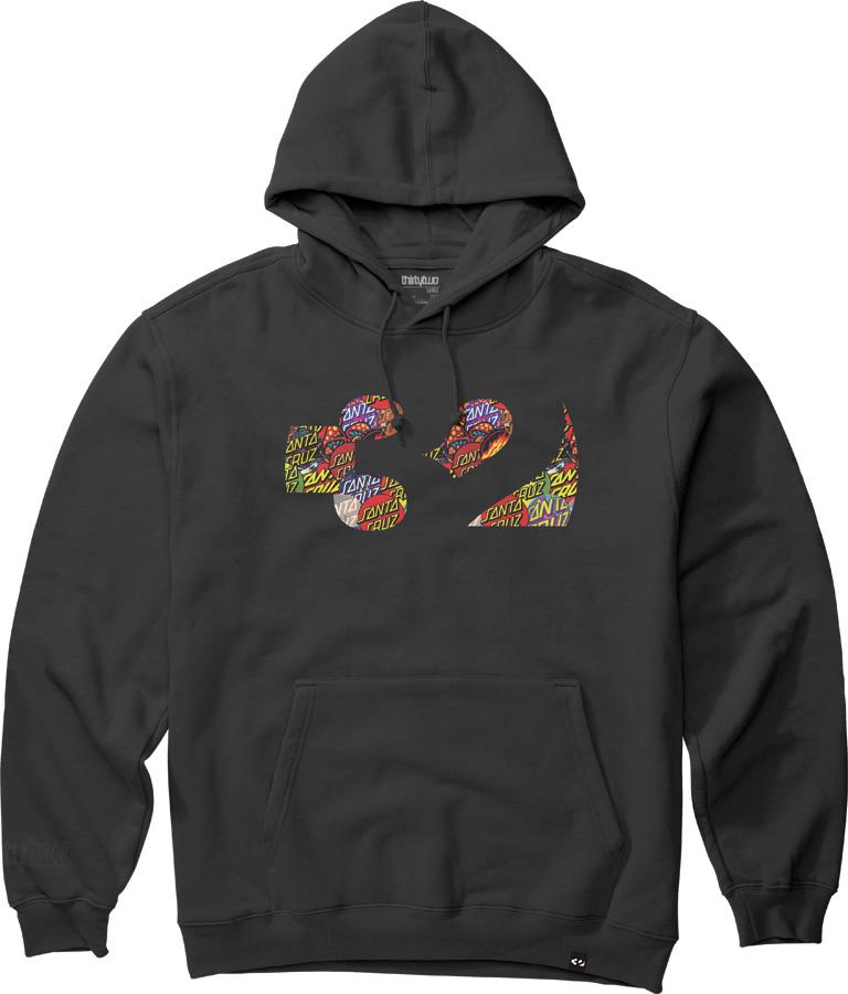 thirtytwo Men's Santa Cruz Ski/Snowboard Hoodie, S Black