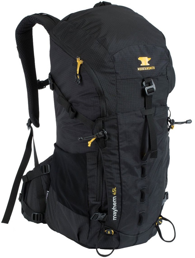 Mountainsmith Mayhem 45 Ultralight Hiking Backpack, 45L Heritage Black