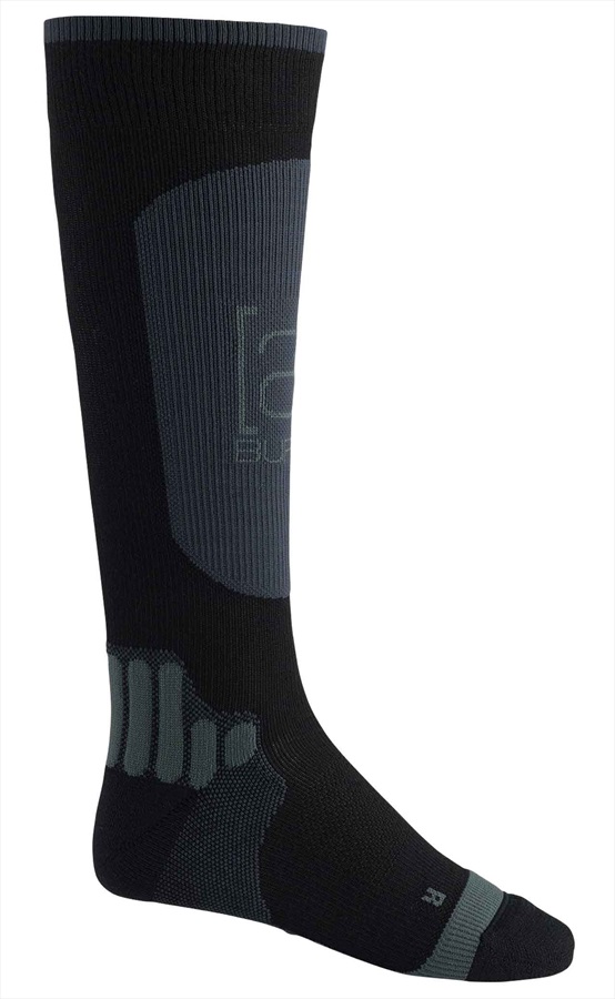 Burton [ak] Endurance Snowboard/Ski Socks, L True Black 2020