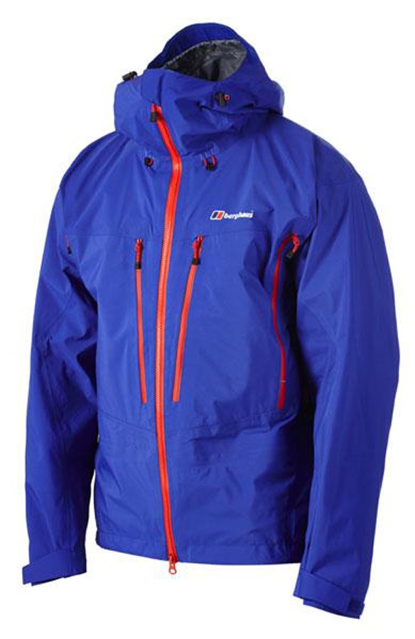 Berghaus Antelao II GoreTex Pro Waterproof Jacket, L, Blue/Red