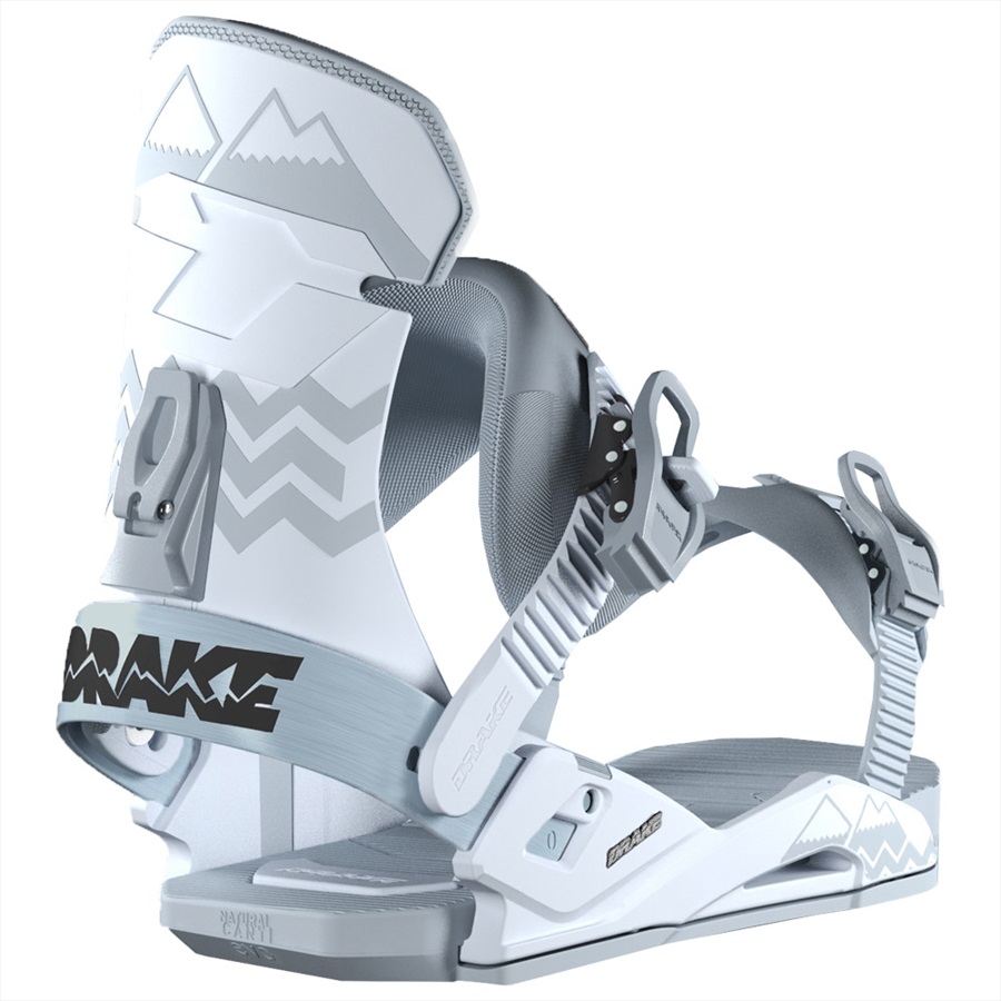 Drake Adult Unisex Reload Snowboard Bindings, M/L Ice Grey 2019