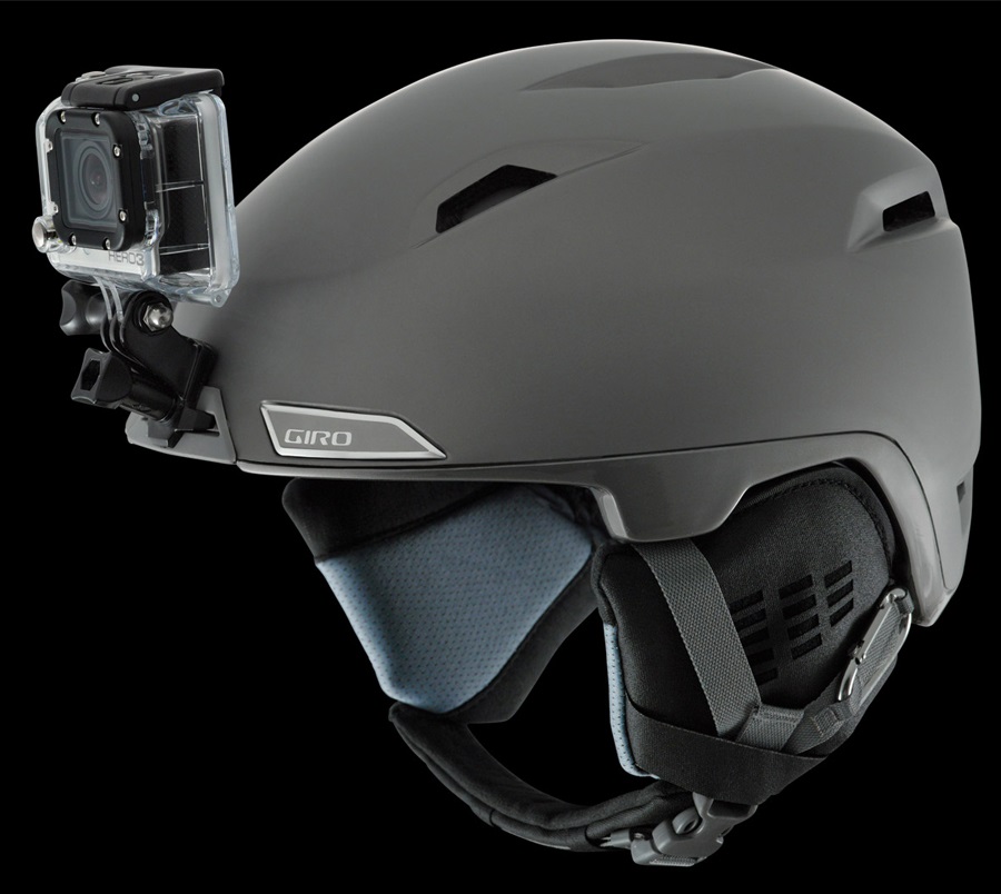 giro ski helmet gopro mount