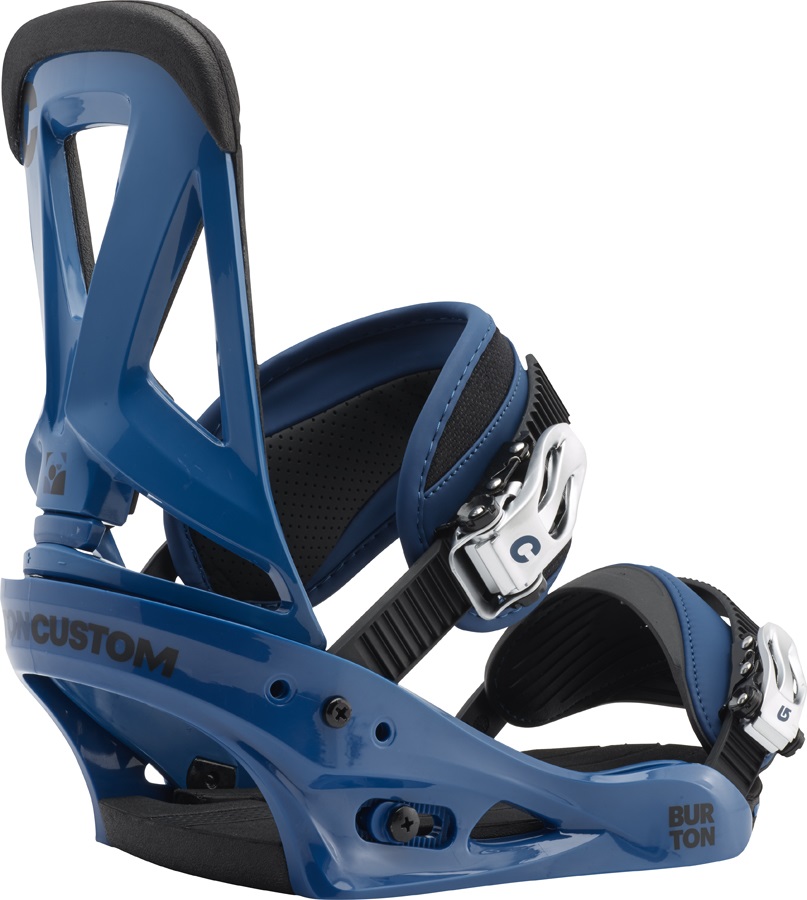 Burton Custom Re:Flex Snowboard Bindings, Large, Blue, 2017