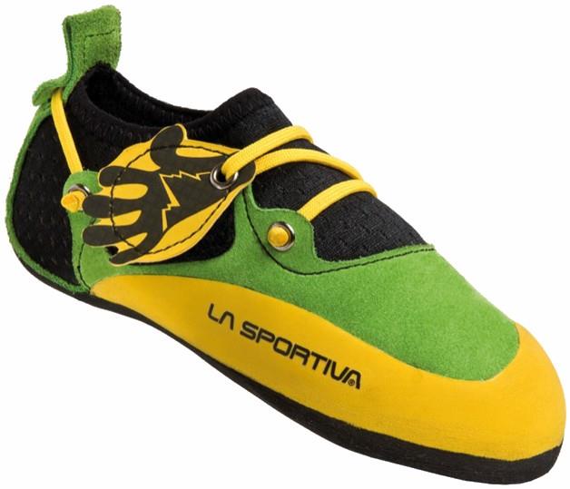 La Sportiva Stickit Kids Rock Climbing Shoe UK 9-10 Yellow/Green