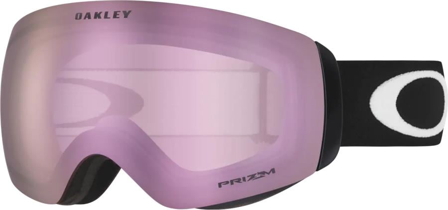 Oakley Flight Deck M Prizm Hi Pink Snowboard/Ski Goggles, M Black